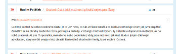 Takto mou přednášku naleznete na webu Barcampu